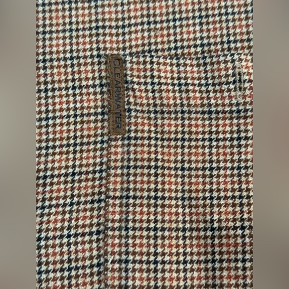 Clearwater Outfitters XL Plaid Brown Button Down Shirt, Hunting Padded Shoulder - Picture 6 of 9